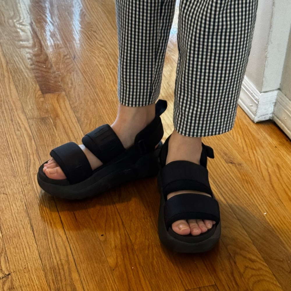 UGG Black Platform Sandals